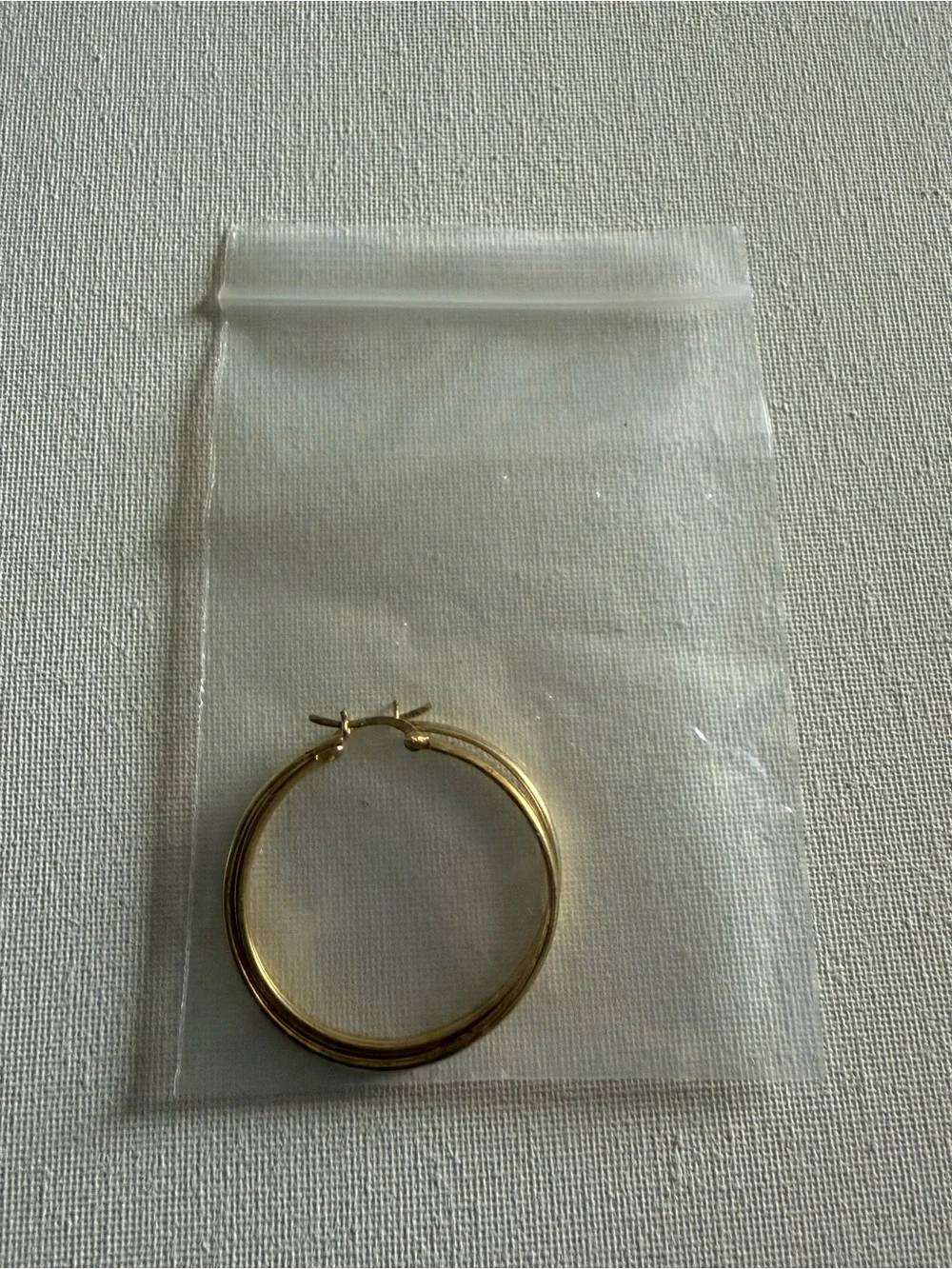 NEW Nordstrom AV 925 Shiny Gold Plated Hoop Earrings